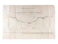 [TRANSPORTATION] -- [CANALS]. A group of maps and pamphlets related to early 19th-century Midwest transportation routes including a Map and Profile of the Proposed Route for the Michigan and Illinois Canal.