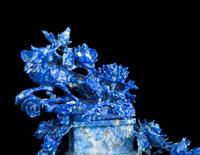 Two Lapis Lazuli Covered Vases
