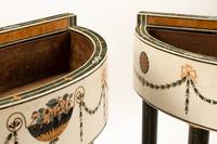 A Pair of Italian Neoclassical Style Specimen Marble Jardiniere Stands