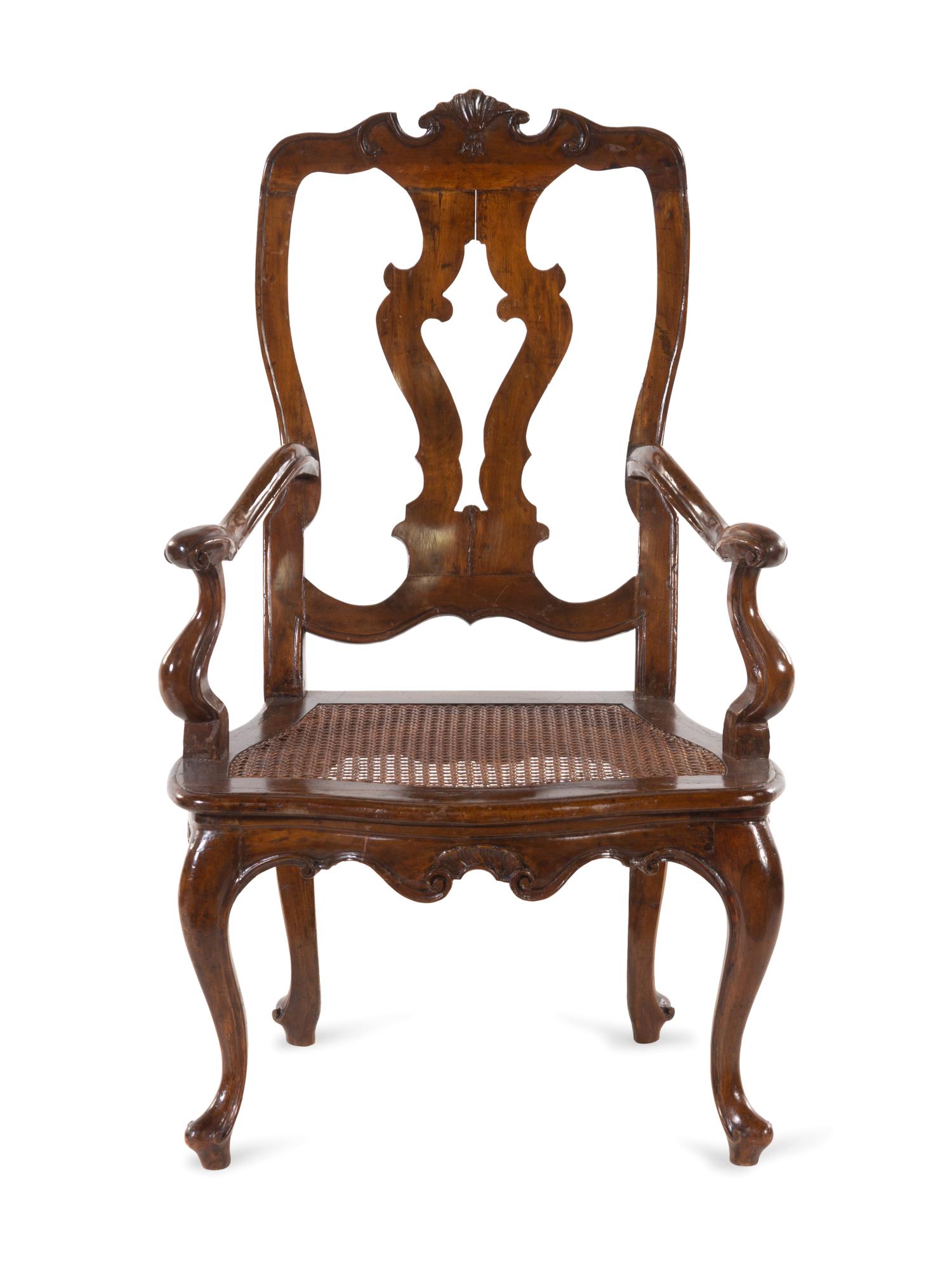 A Dutch Mahogany Armchair