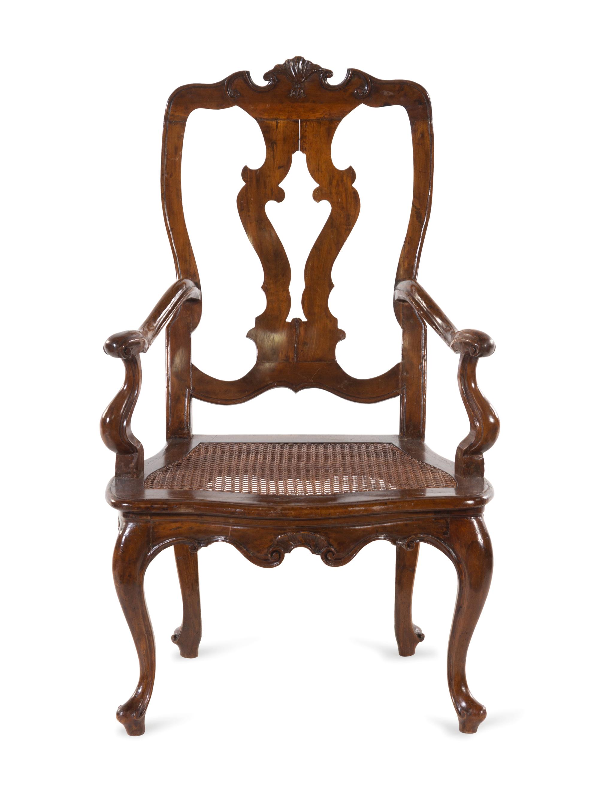 A Dutch Mahogany Armchair