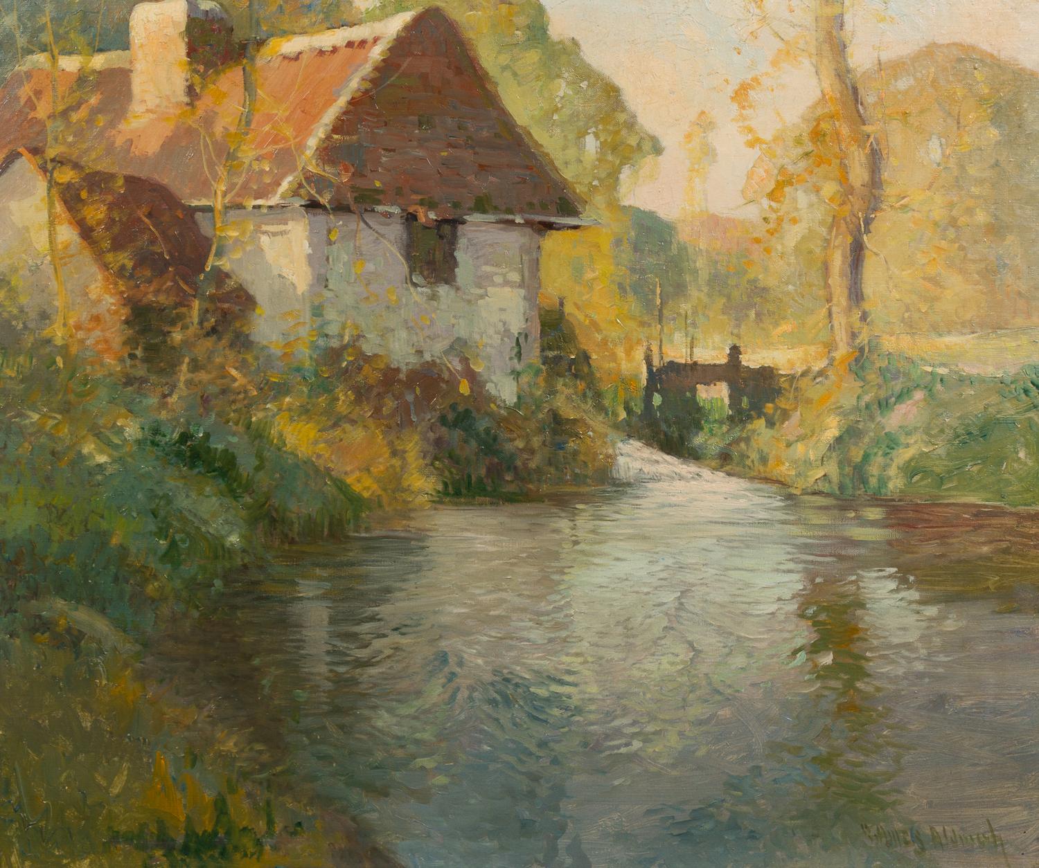 George Ames Alrich, (American, 1872-1941), House in Landscape