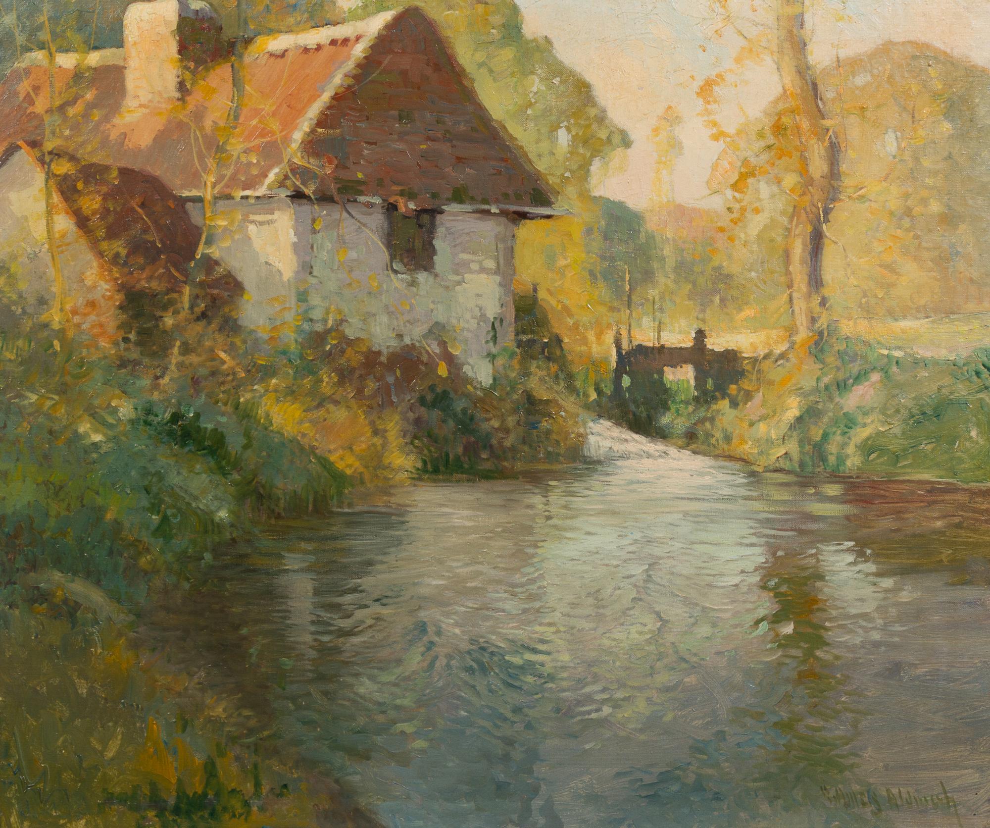 George Ames Alrich, (American, 1872-1941), House in Landscape
