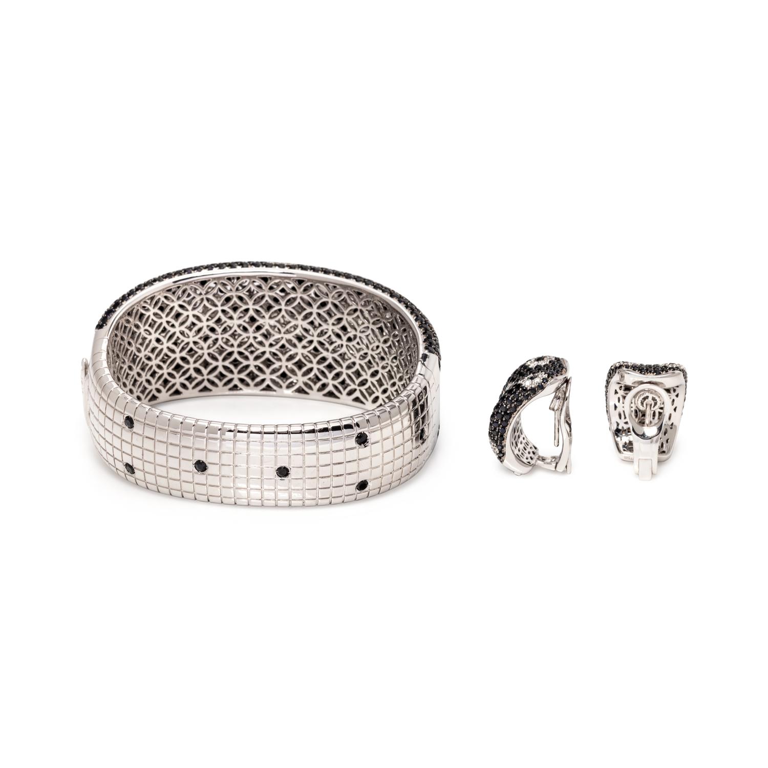 ROBERTO COIN, BLACK SAPPHIRE AND DIAMOND 'FANTASIA' SET