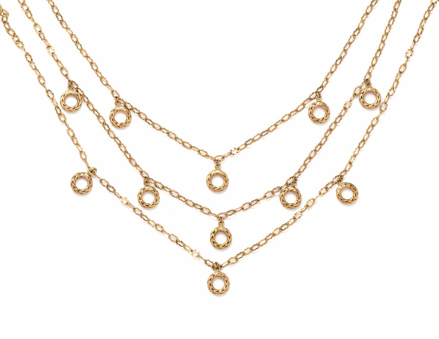 YELLOW GOLD NECKLACE