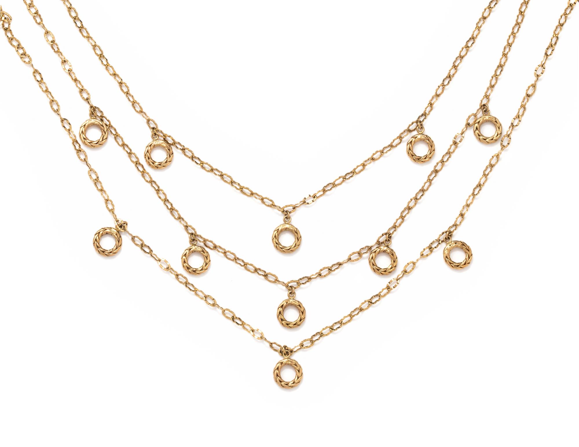 YELLOW GOLD NECKLACE