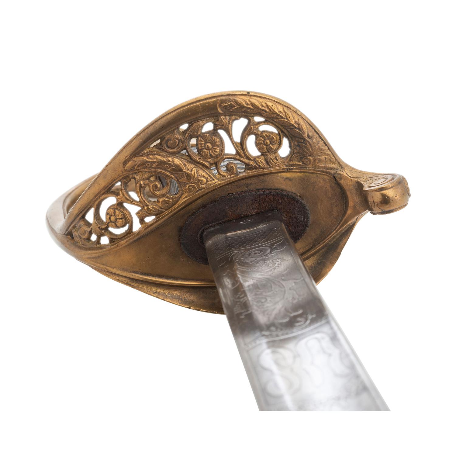 Model 1850 Food Officer's Sword Inscribed to E. F. Richardson Retailed by Palmers & Bachelders with CDV