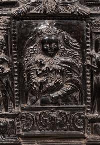A Cast Relief of the Madonna and Child