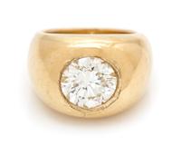 A 4.25 Carat Round Brilliant Cut Diamond, 24.60 dwts.