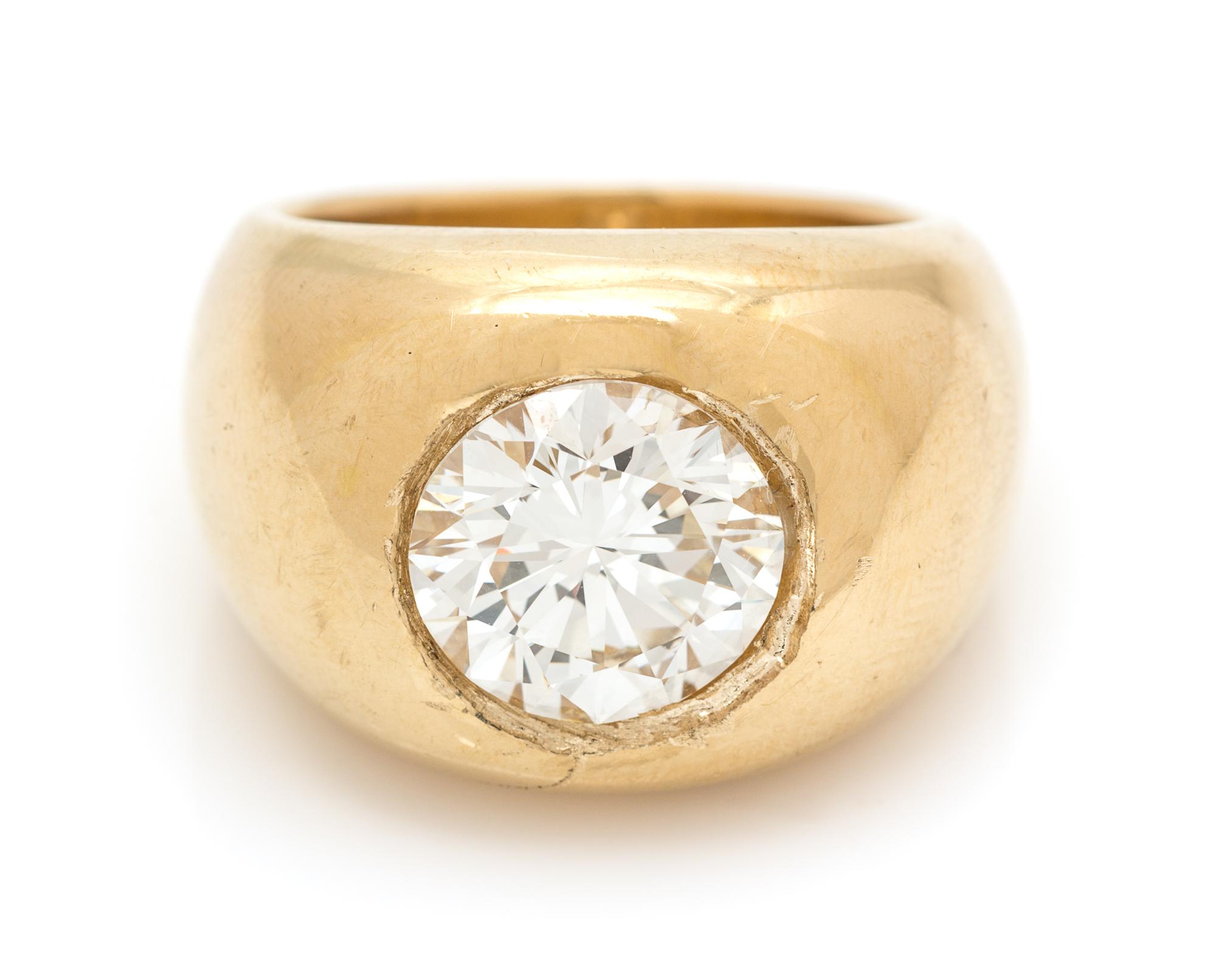 A 4.25 Carat Round Brilliant Cut Diamond, 24.60 dwts.