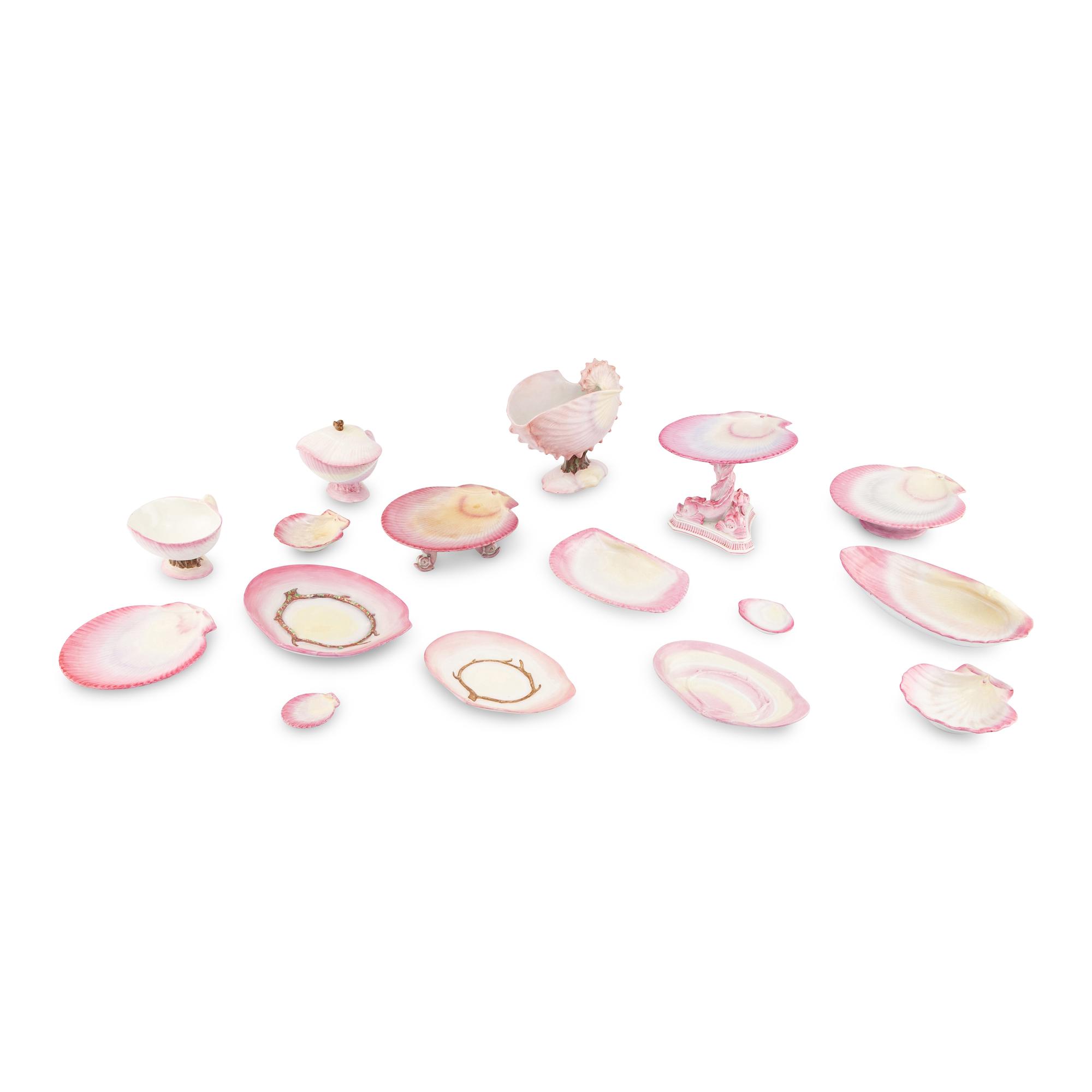 A Collection of Wedgwood Pink Pearlware Articles