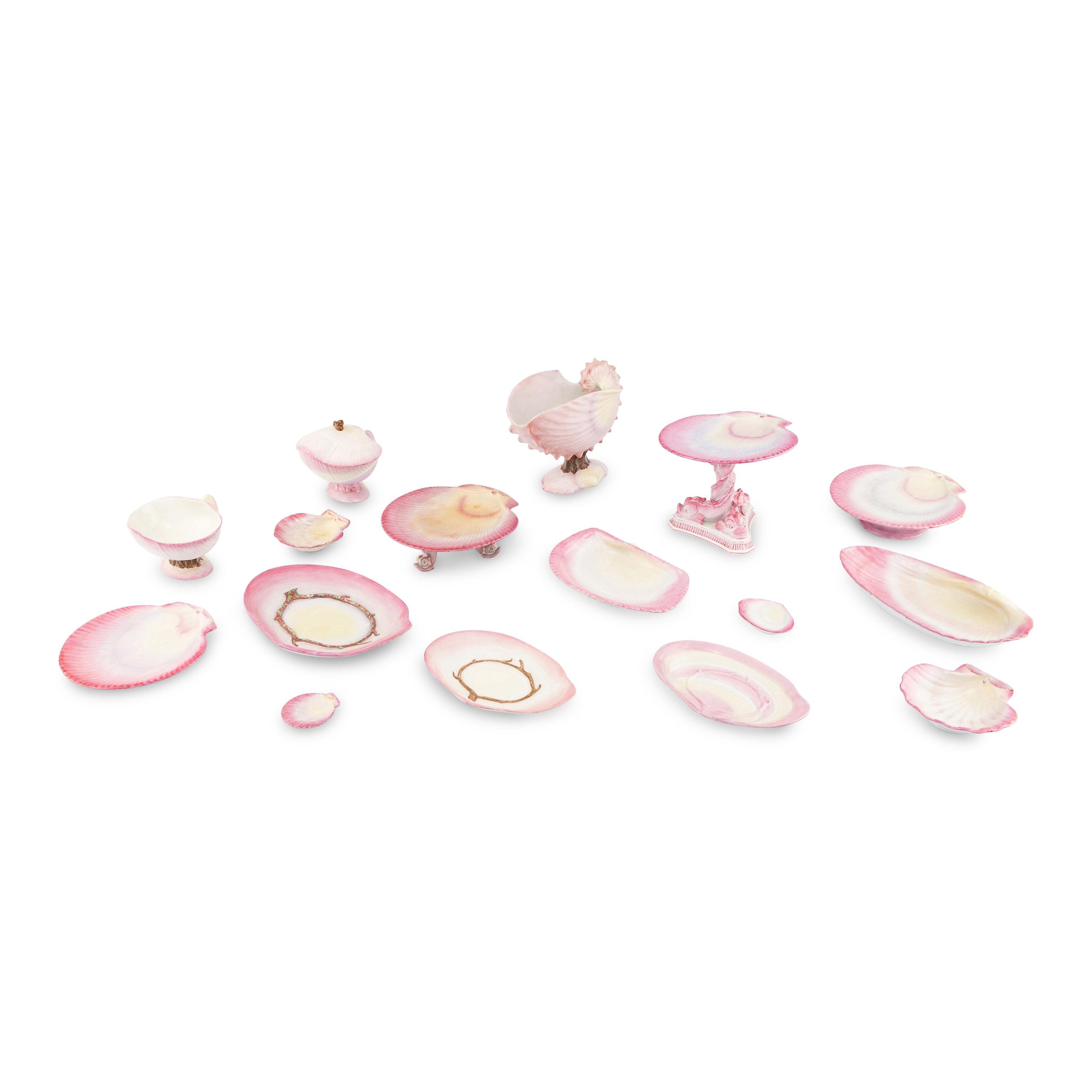 A Collection of Wedgwood Pink Pearlware Articles