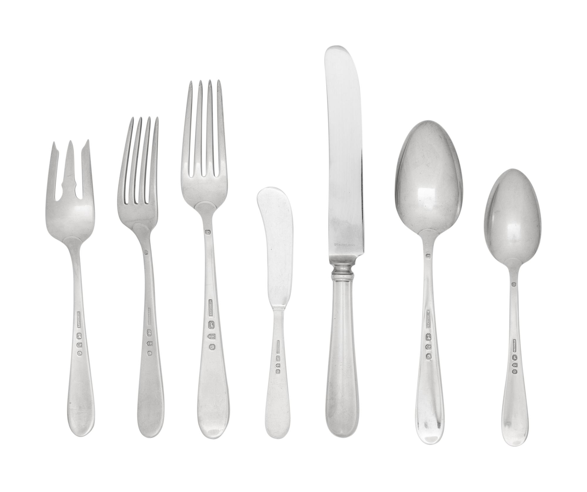An American Silver Flatware Service