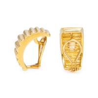 YELLOW GOLD EARCLIPS