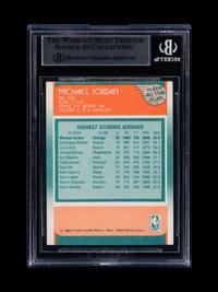 A Michael Jordan Signed Autograph 1988 Fleer Basketball Card No. 59 With Period Signature (Beckett Authentication Services BAS Certified)