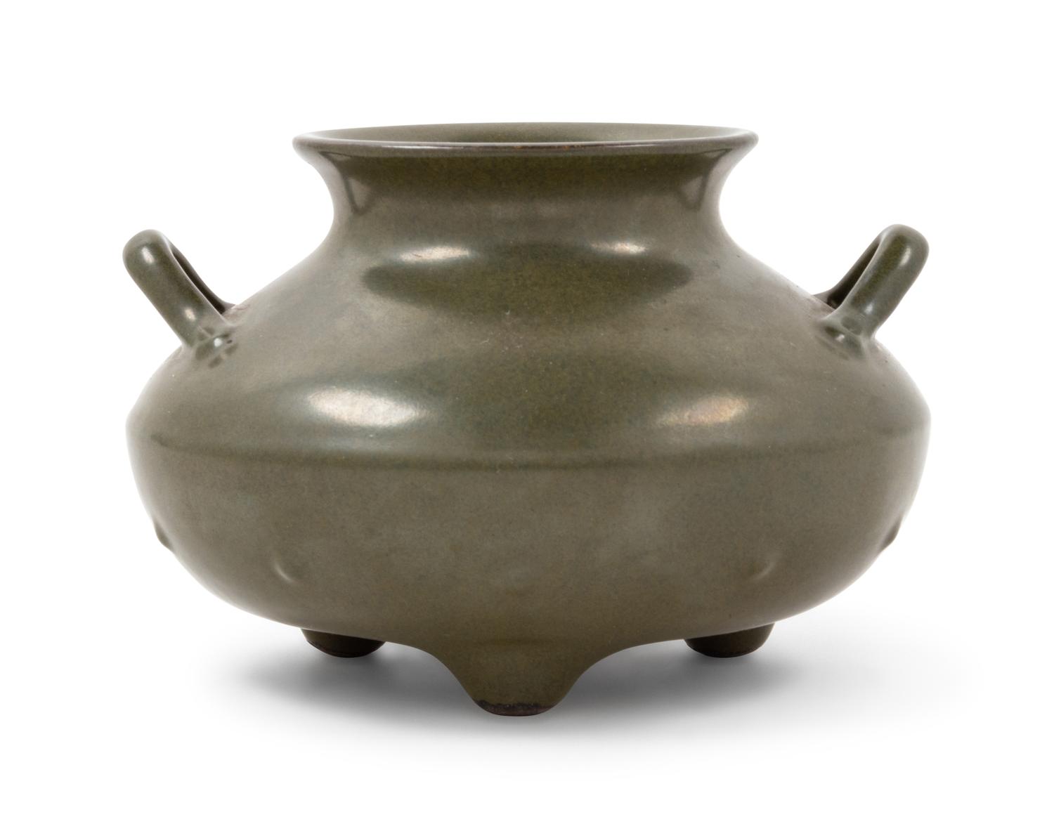 A Chinese Teadust Glazed Porcelain Jar