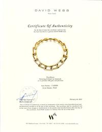 DAVID WEBB, YELLOW GOLD AND DIAMOND NECKLACE