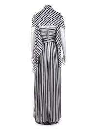 Oscar de la Renta Striped Strapless Jumpsuit, 1978-80
