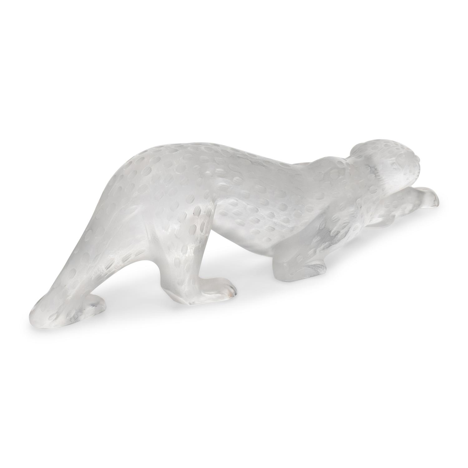 A Lalique Zeila Panther Sculpture