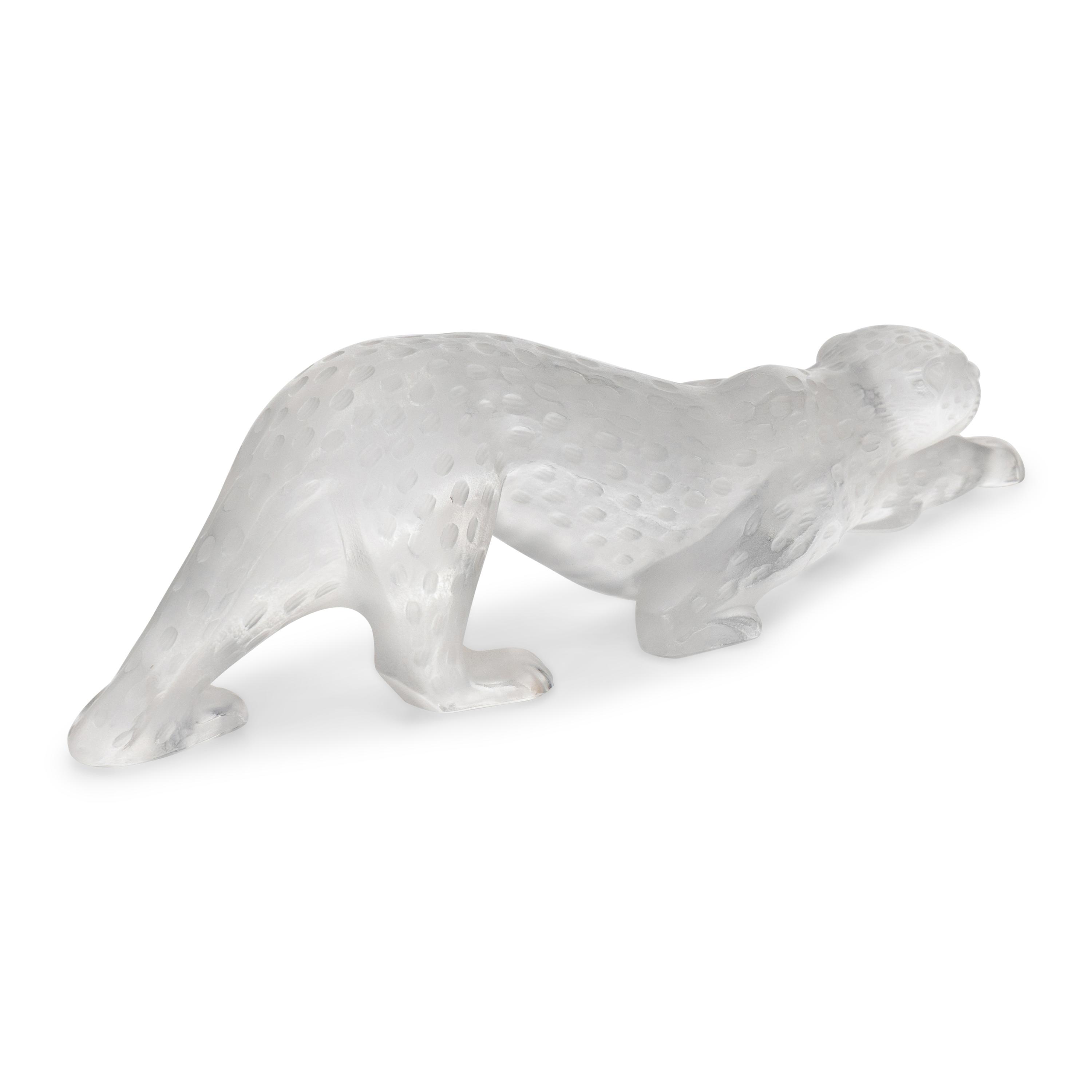 A Lalique Zeila Panther Sculpture