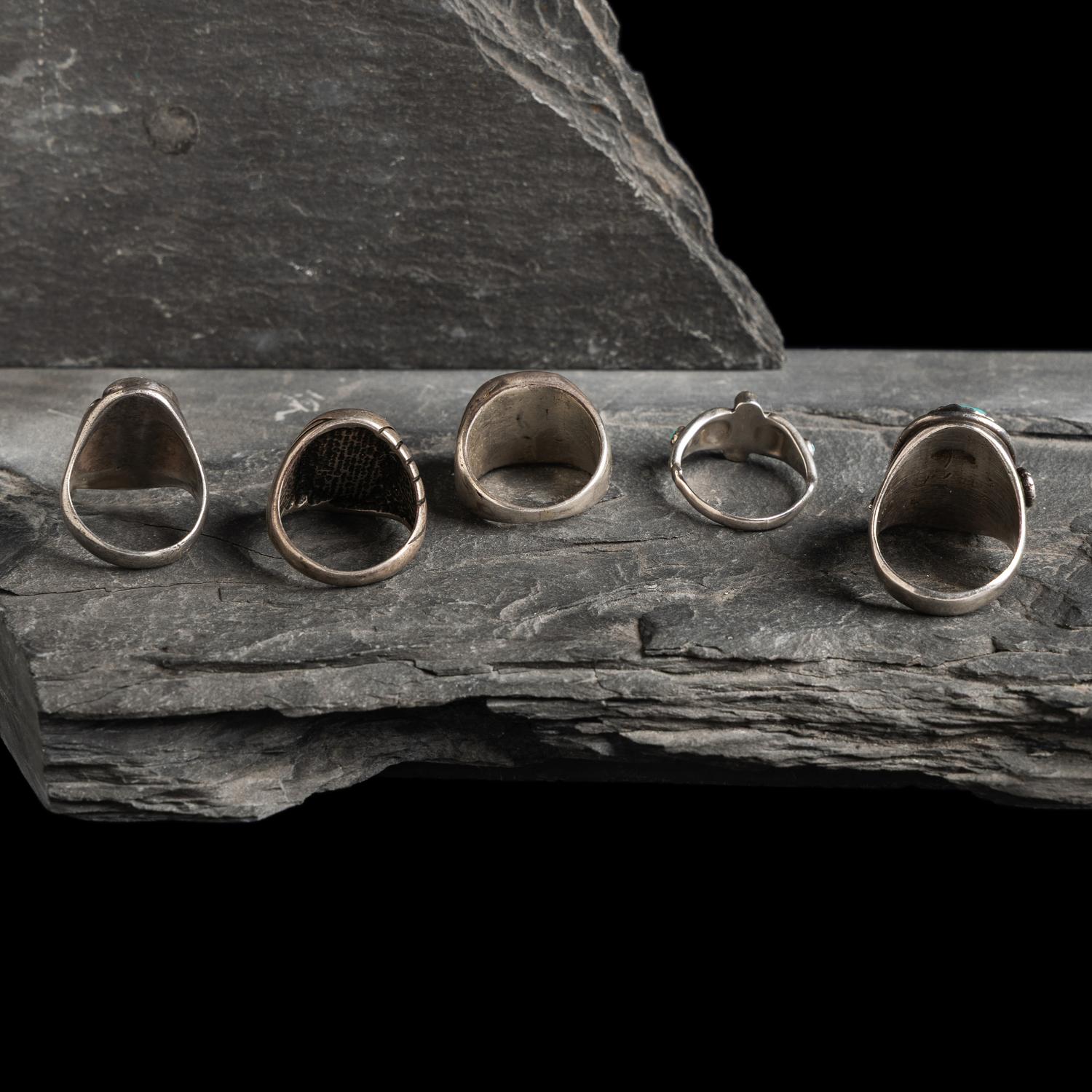 Navajo, Zuni, and Southwestern-stye Rings