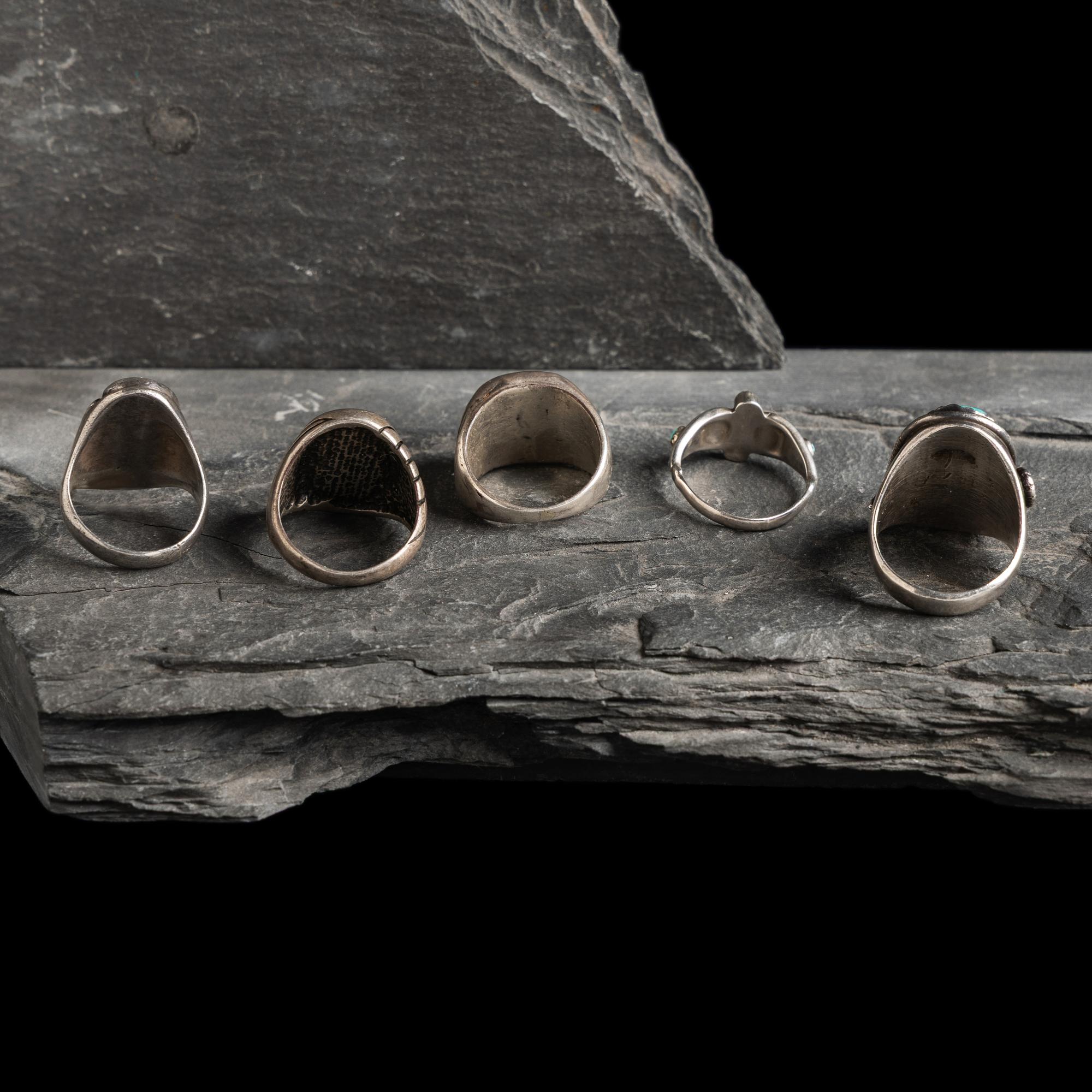 Navajo, Zuni, and Southwestern-stye Rings