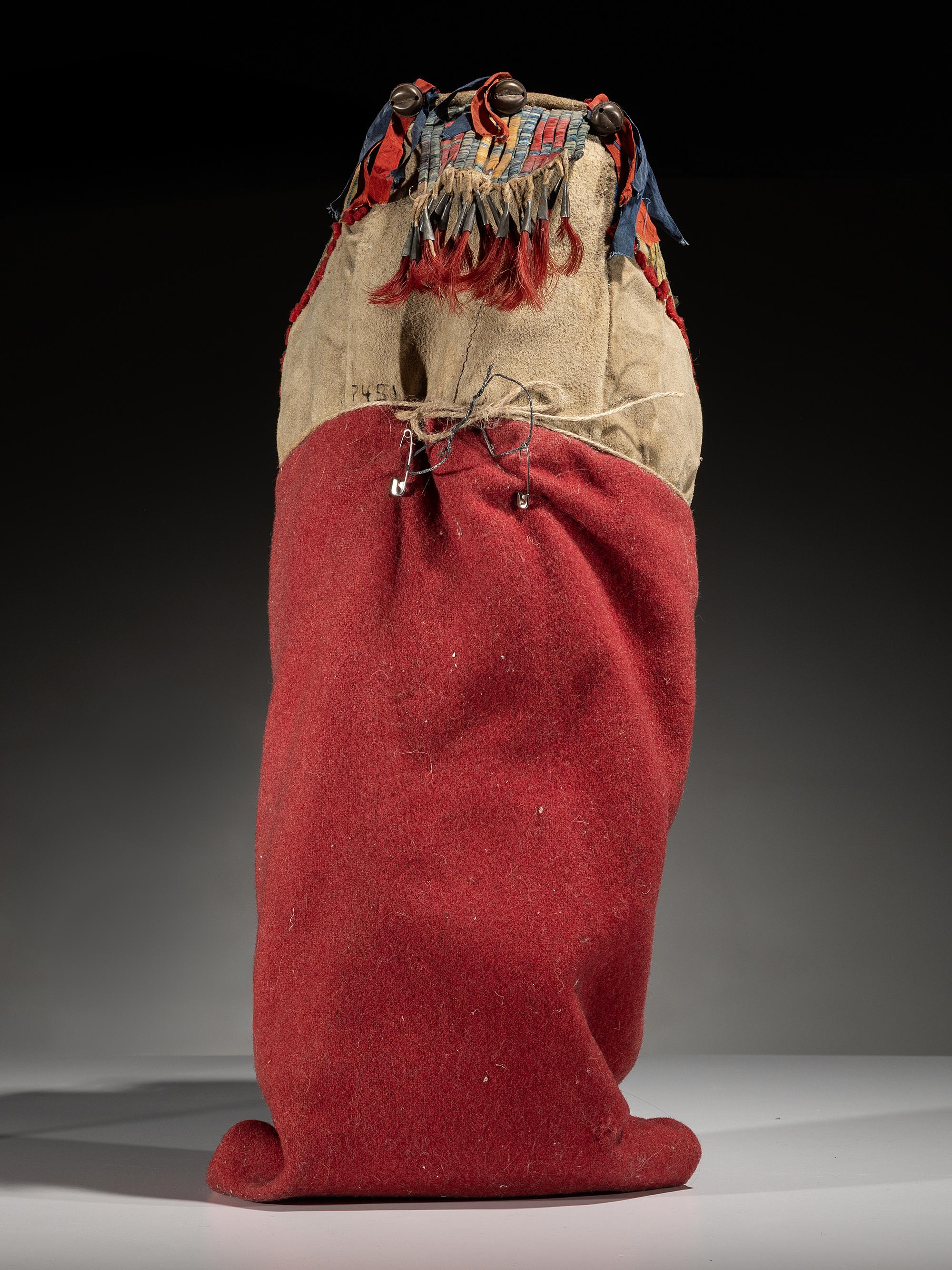 Cheyenne Quilled Buffalo Hide Cradle