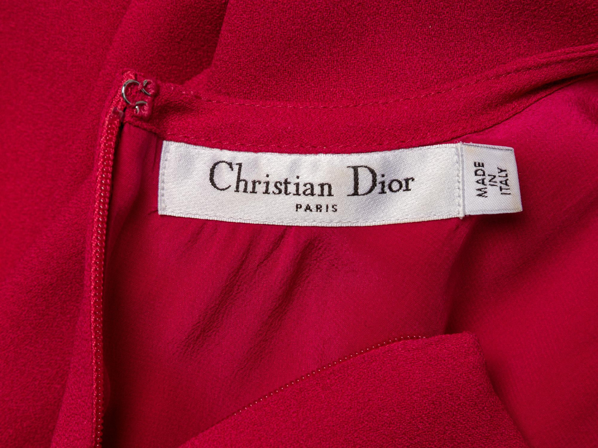Christian Dior by John Galliano , Draped Fuchsia Dress