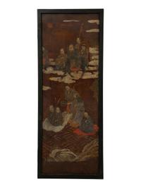 Seven Chinese Framed Lacquer Panels — 19TH CENTURY