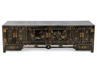 A Chinese Black Lacquer Low Cabinet — EARLY 20TH CENTURY