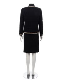 Chanel Black and White Skirt Suit, 1990-2000s