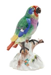 A Meissen Porcelain Ornithological Figure, Height 10 1/2 inches.