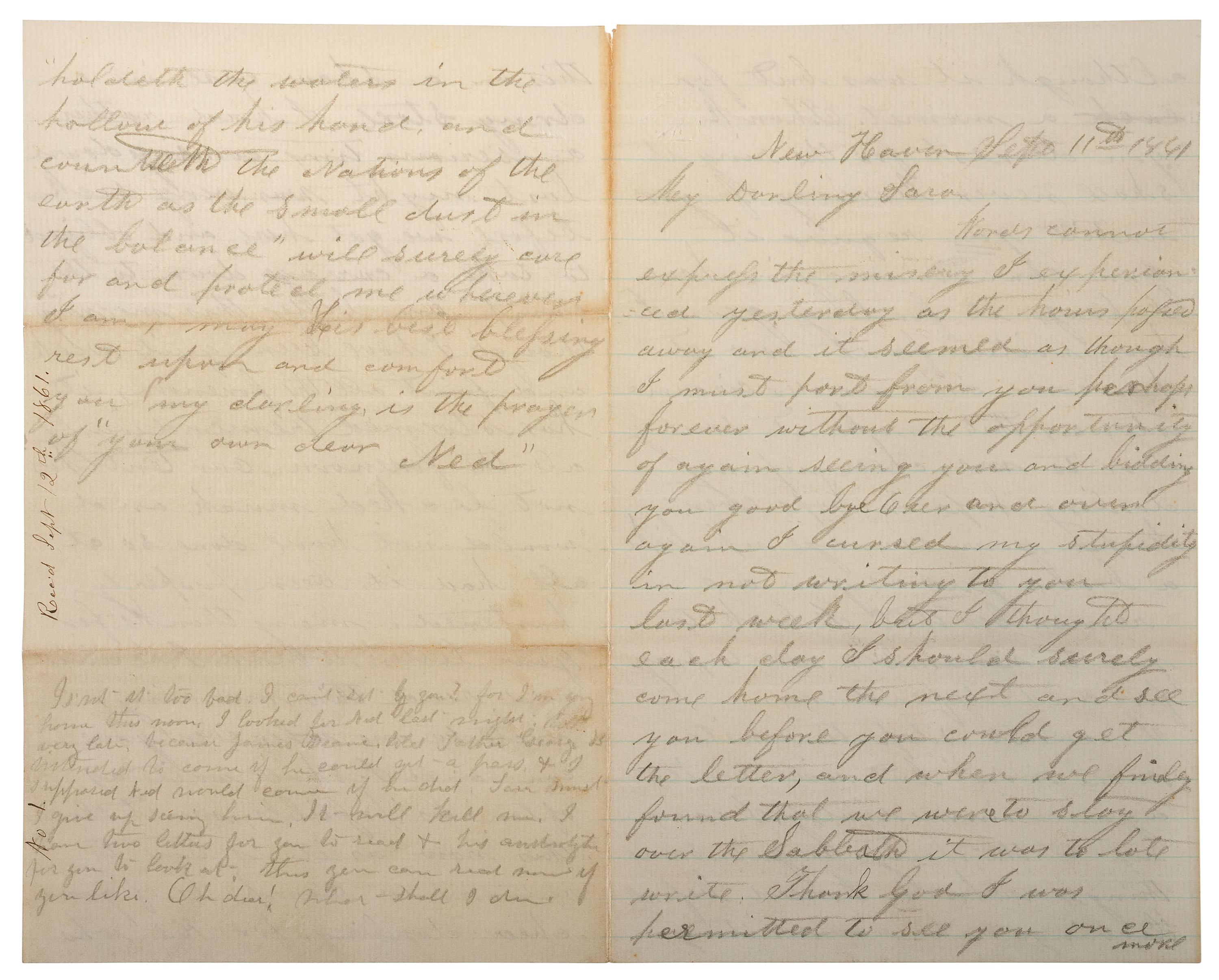 [CIVIL WAR]. War-date letters of Corporal Edwin J. Barden, 7th Regiment Connecticut Volunteer Infantry, combat soldier and later clerk at Headquarters Department of the South, Headquarters X Corps, and Headquarters US Army, Office of Chief Commissary.