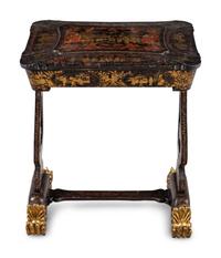 A Chinese Export Lacquer Work Table