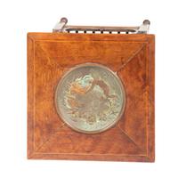 A Victorian Fern Stand in Walnut with Inset Cast Metal Plaque