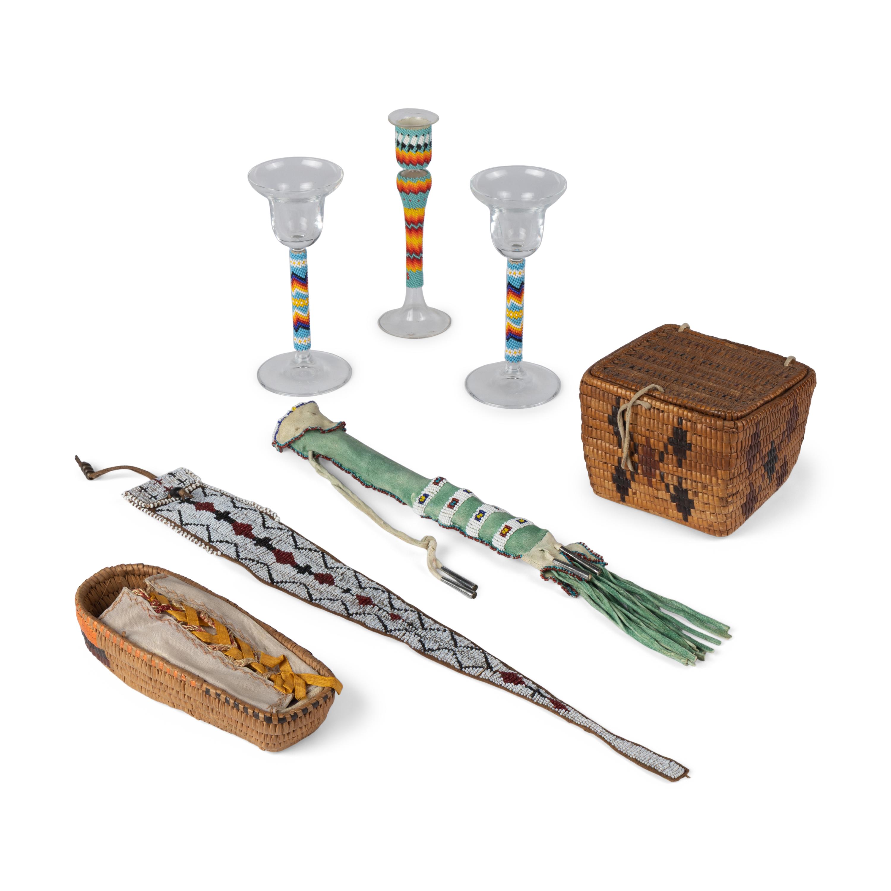 Collection of Assorted Beadwork and Baskets