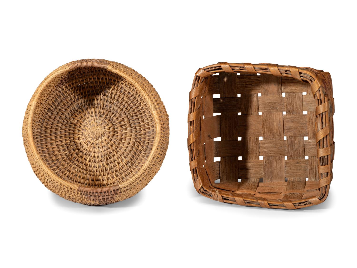 Two Woven Baskets