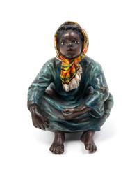 An Austrian Cold Painted Bronze Figure Height 2 3/4 inches. — FRANZ BERGMAN (1861-1936)