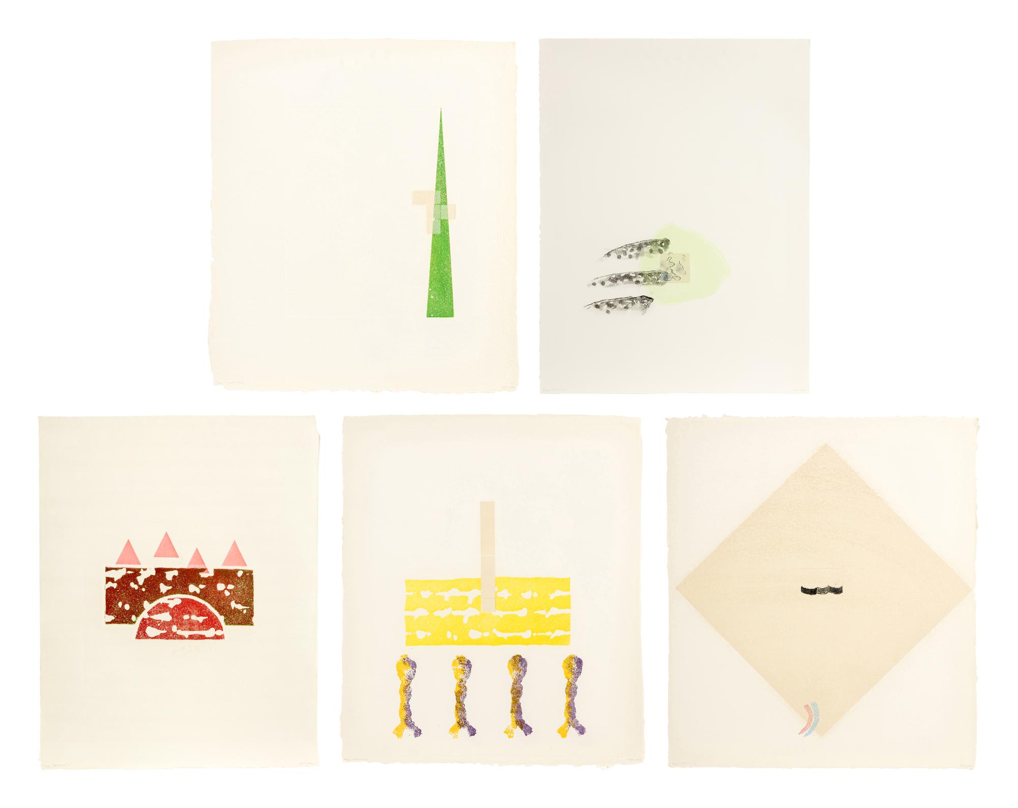 Costume A, B, C, D, and F (a group of 5 works)