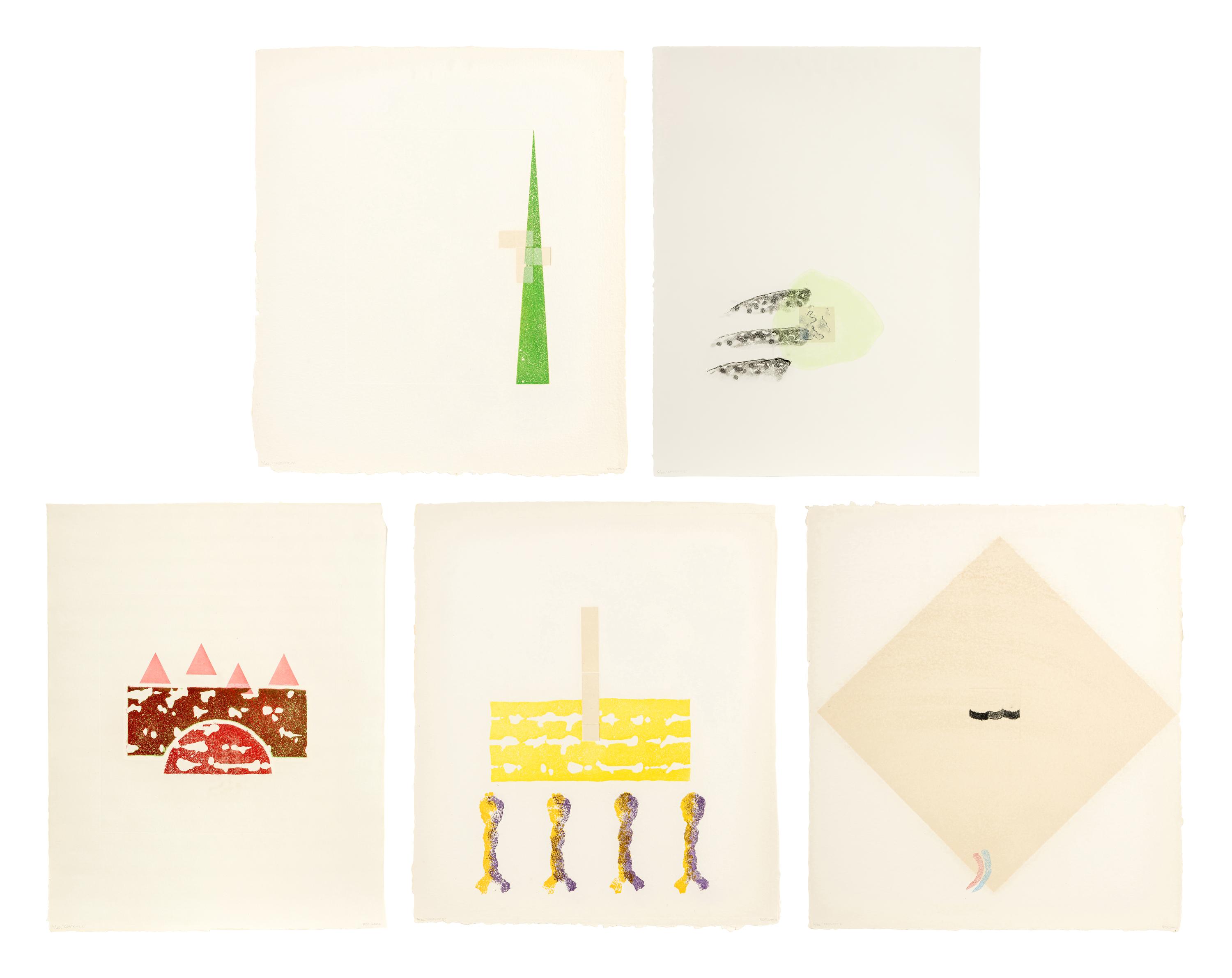 Costume A, B, C, D, and F (a group of 5 works)