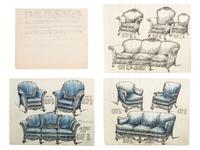 Portfolio of Parlor Furniture Drawings 1914-1923