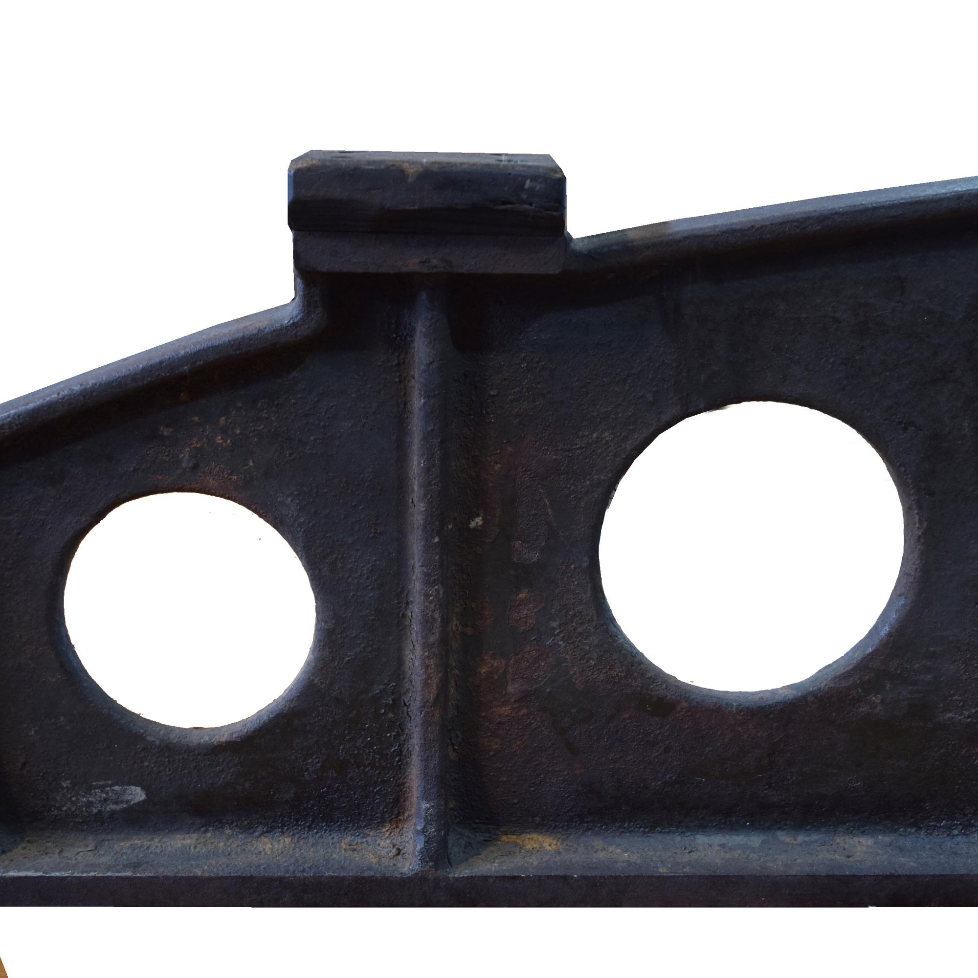 An Industrial Cast Iron Tool 72" W x 3" D x 12" H — United States, Circa 1900