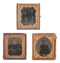 [EARLY PHOTOGRAPHY]. 23 sixth plate ambrotypes and tintypes of children.