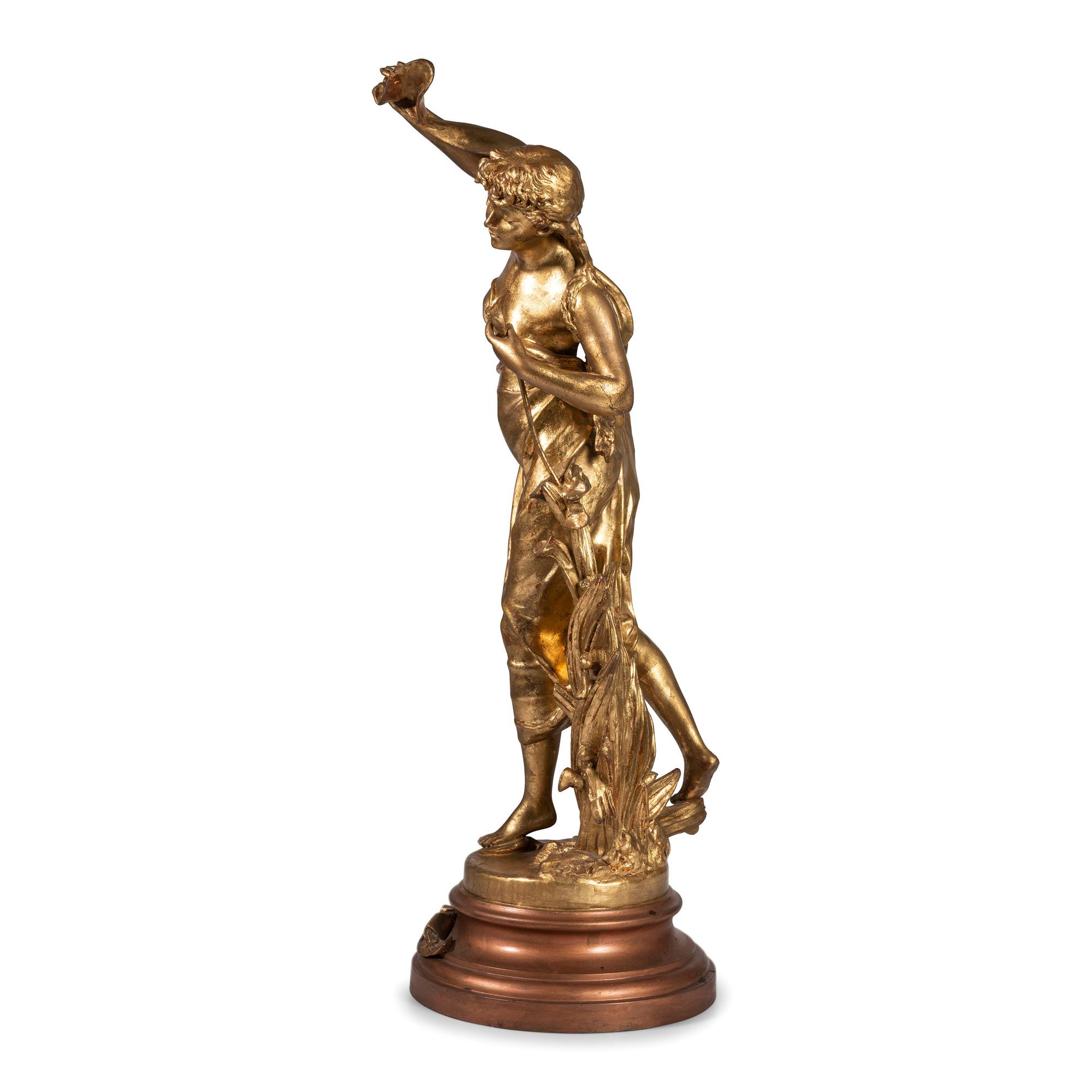 A French Spelter Figure of Aurore