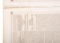 [EMANCIPATION PROCLAMATION]. The Weekly Church Advocate . Vol. XXVII, No. 36. Lancaster, PA: E.H. Thomas, J.S. Gable and Geo. Ross, 8 January 1863.