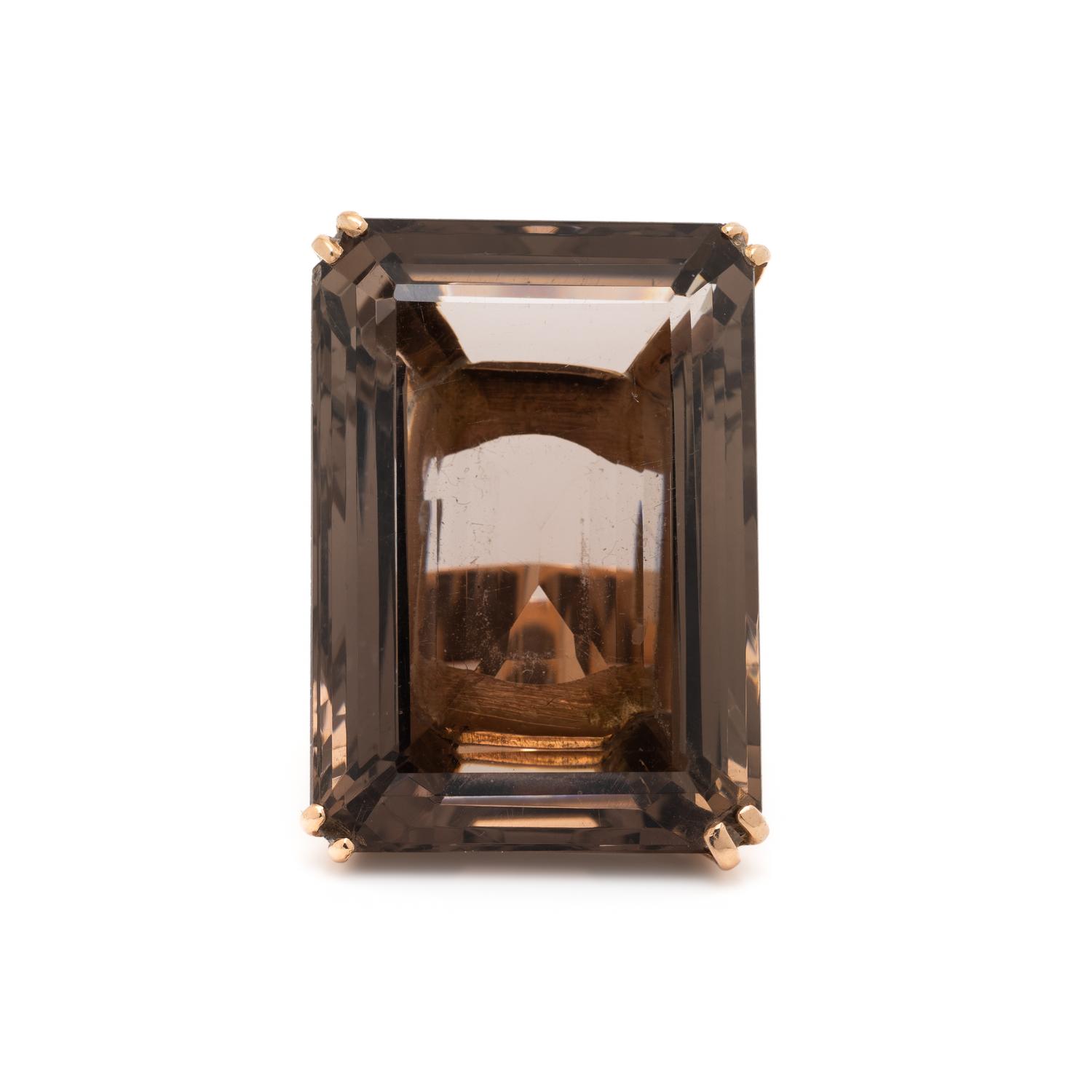 SMOKEY QUARTZ RING