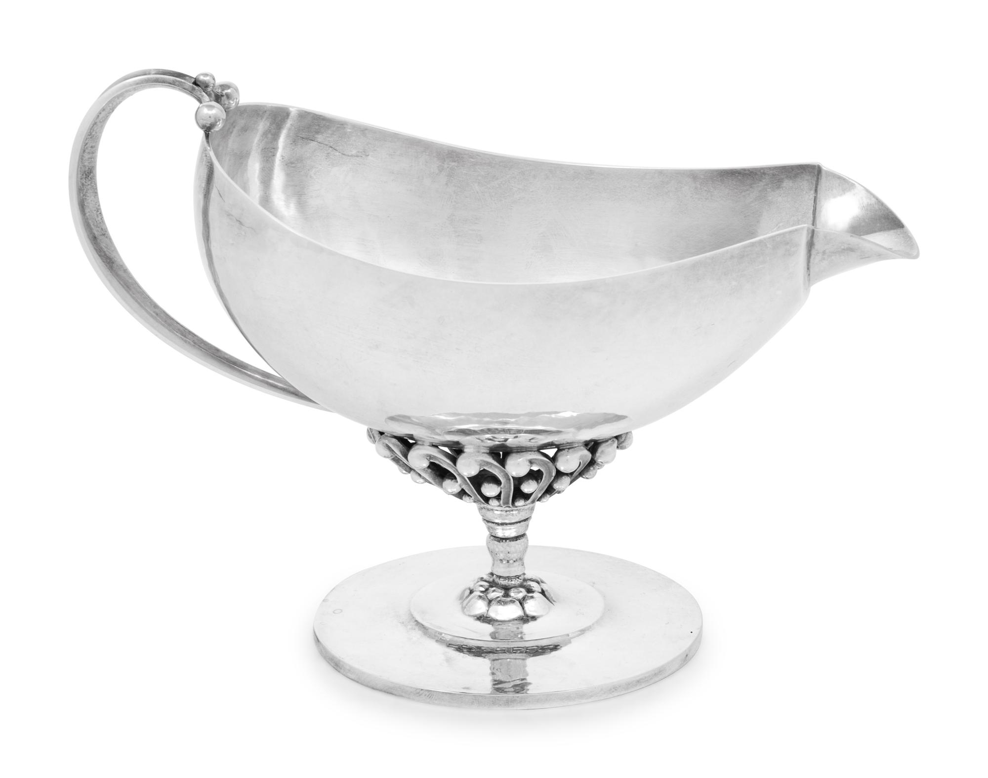 A Johan Rohde for Georg Jensen Silver Sauce Boat