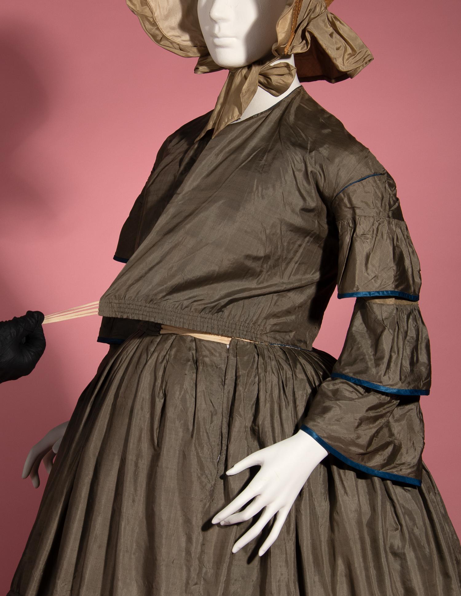 Silk Tiered Day Dress, 1850s