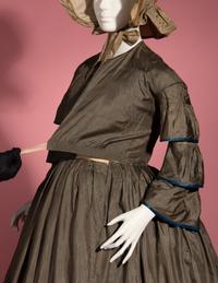 Silk Tiered Day Dress, 1850s