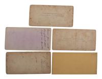 [CIVIL WAR]. A group of 5 stereoviews illustrating nautical and ordnance scenes, comprising:
